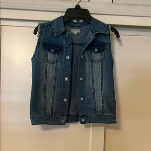 Jessica Simpson Blue Denim Vest (Girls)